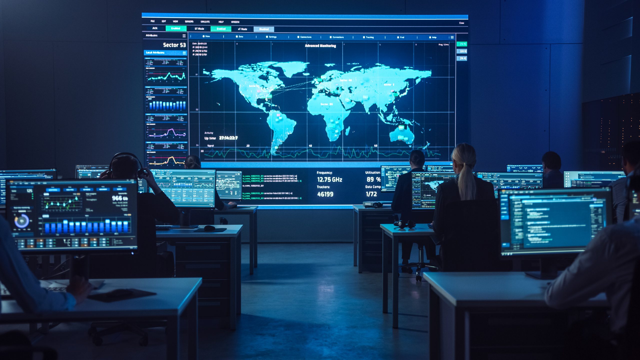 Advanced Cyber Warfare Command Center